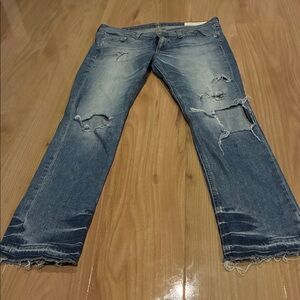 Rag & Bone Classic Blue Denim crop Jeans
